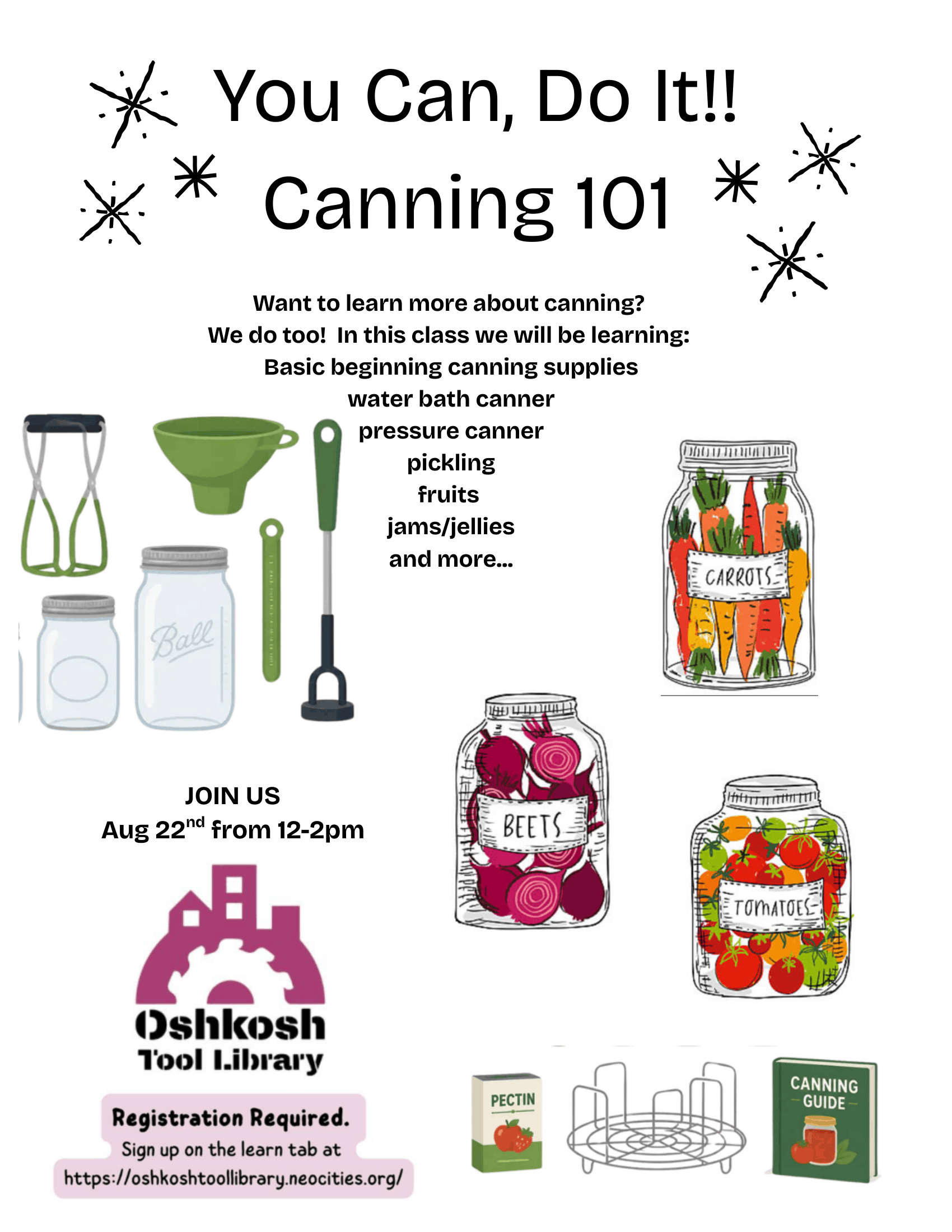 Canning workshop flyer
